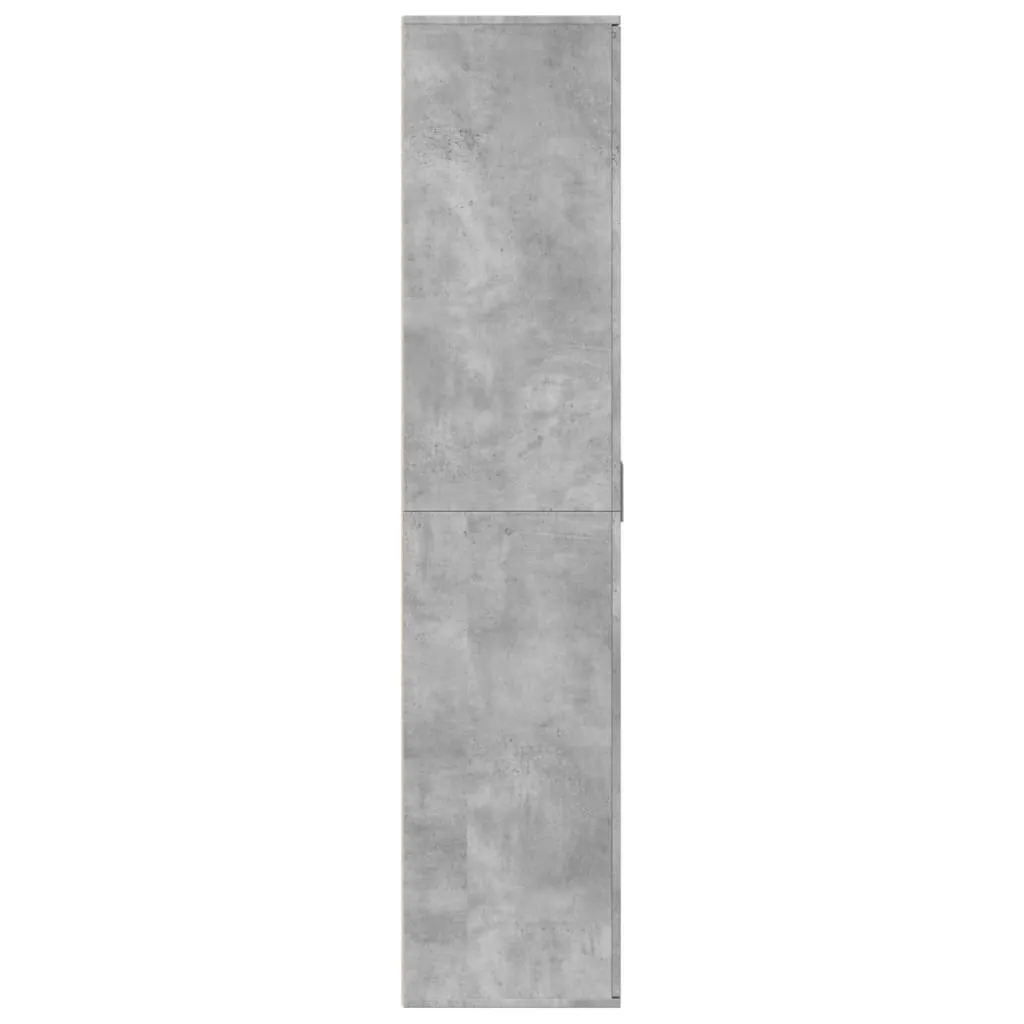 Shoe Cabinet Concrete Grey 80x39x178 cm Engineered Wood