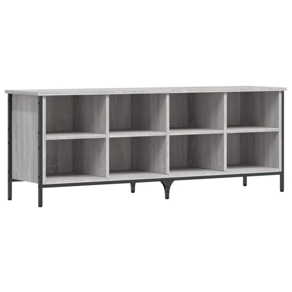 Shoe Cabinet Grey Sonoma 131x35x50 cm Engineered Wood