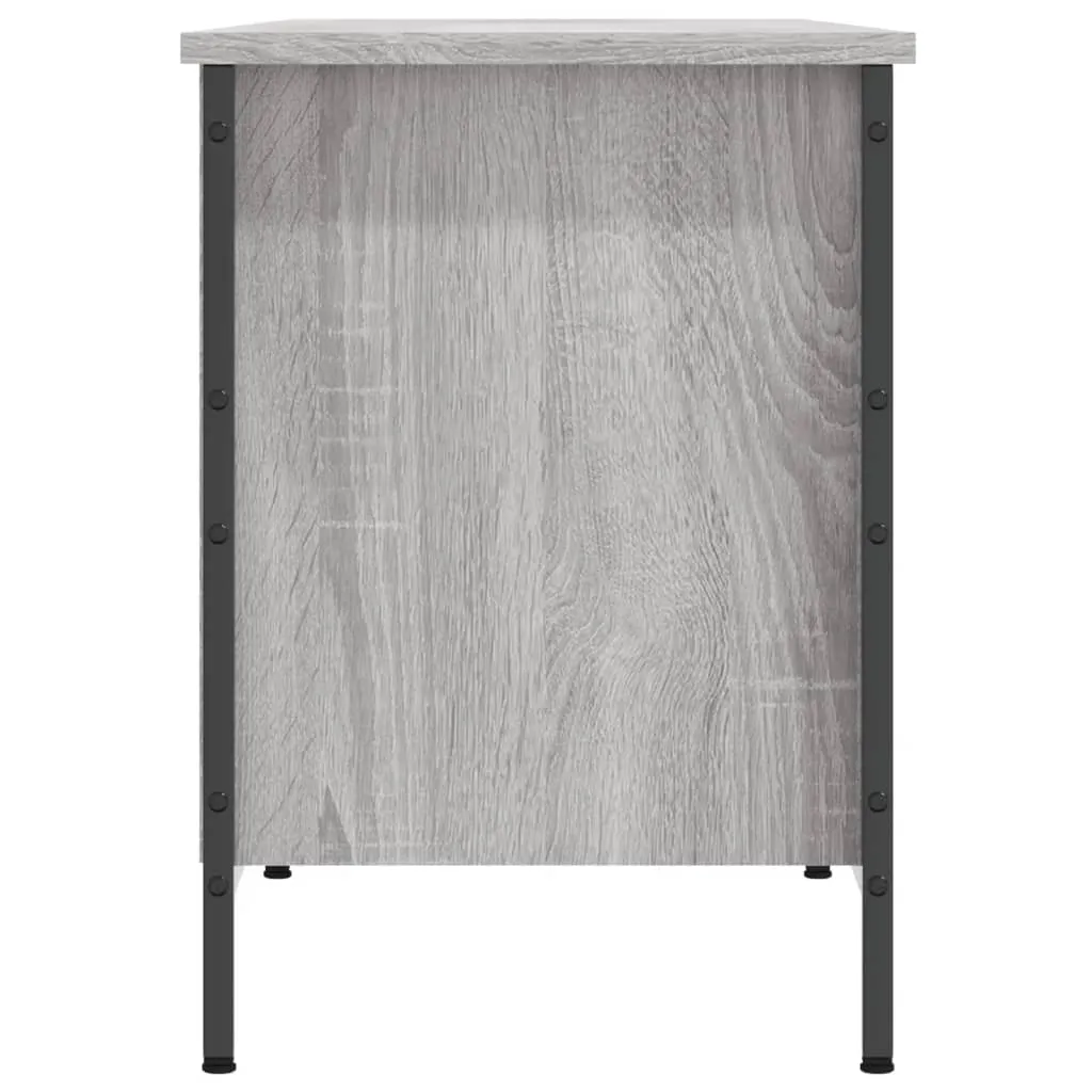 Shoe Cabinet Grey Sonoma 131x35x50 cm Engineered Wood