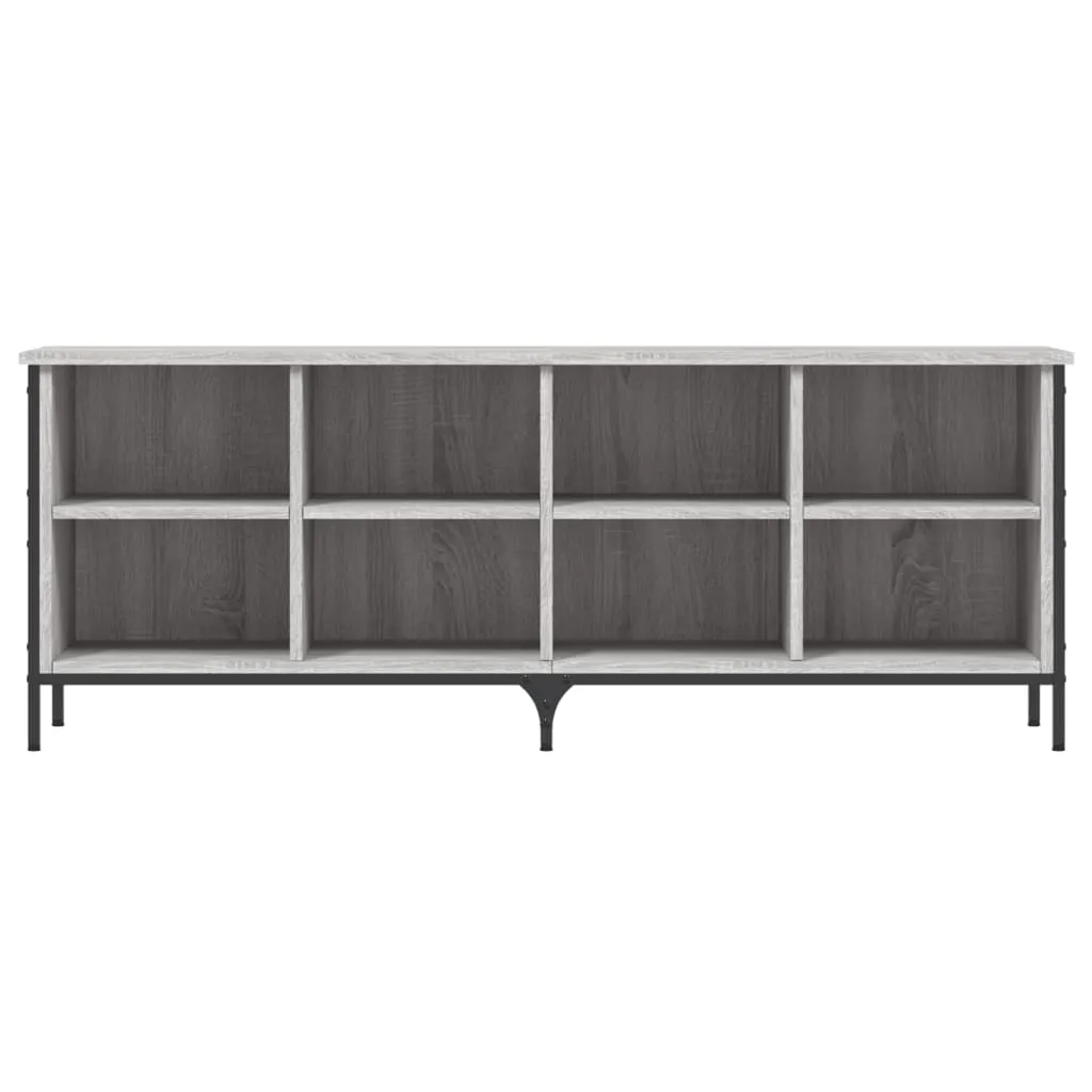 Shoe Cabinet Grey Sonoma 131x35x50 cm Engineered Wood