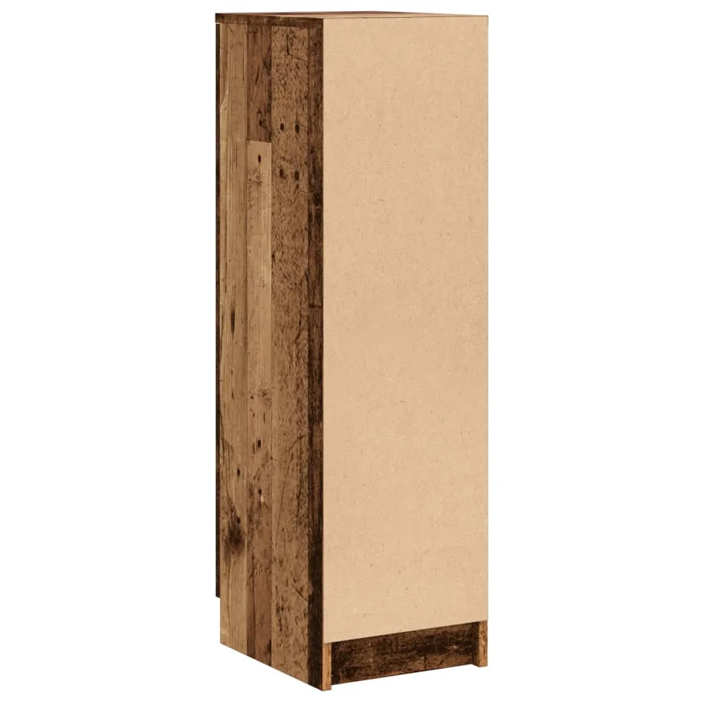 Shoe Cabinet Old Wood 29.5x35x100.5 cm Engineered Wood