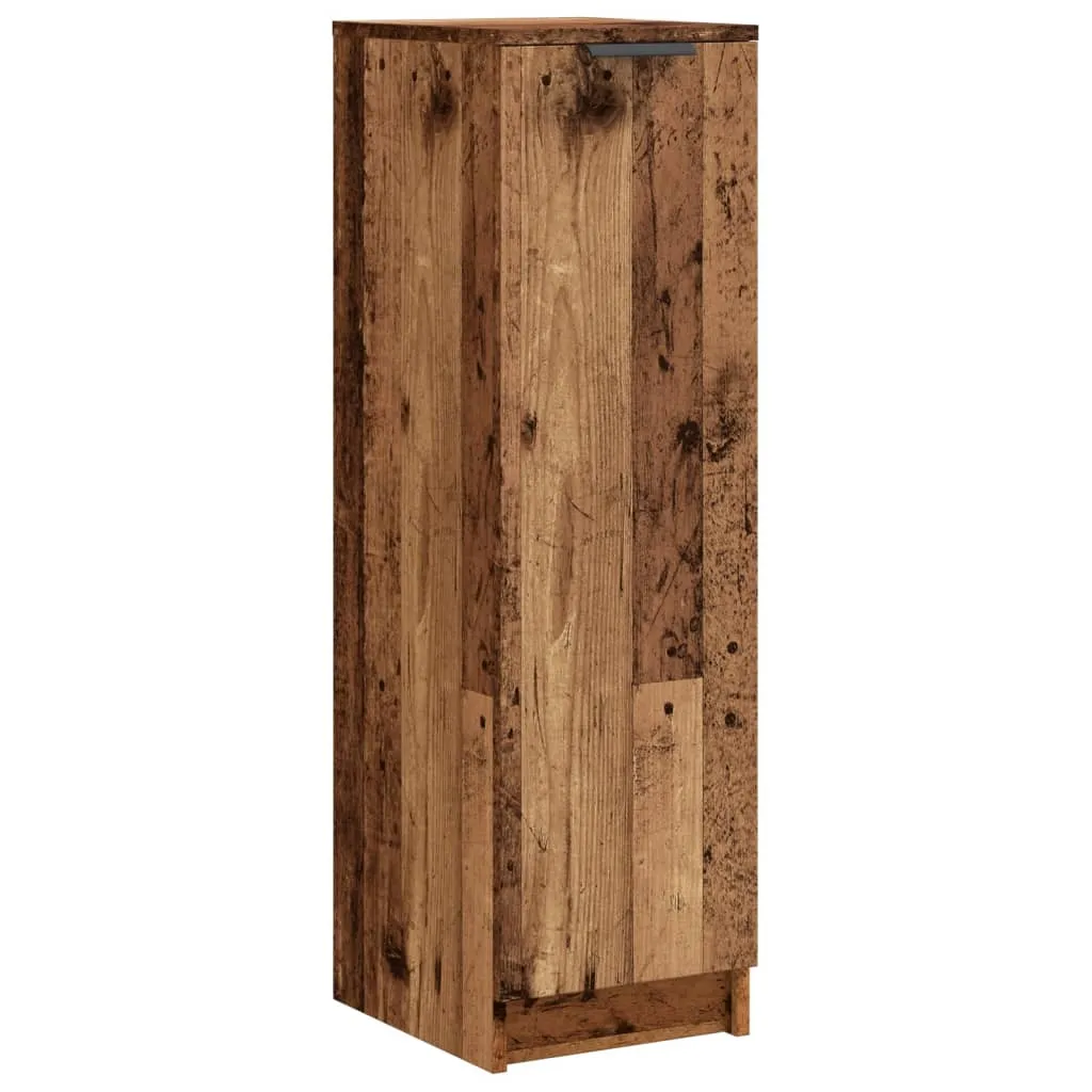 Shoe Cabinet Old Wood 29.5x35x100.5 cm Engineered Wood