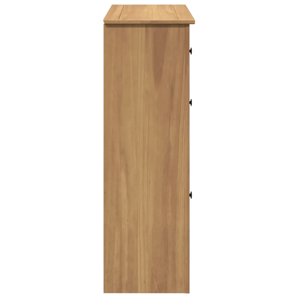 Shoe Cabinet Panama 80x35x105 cm Solid Wood Pine