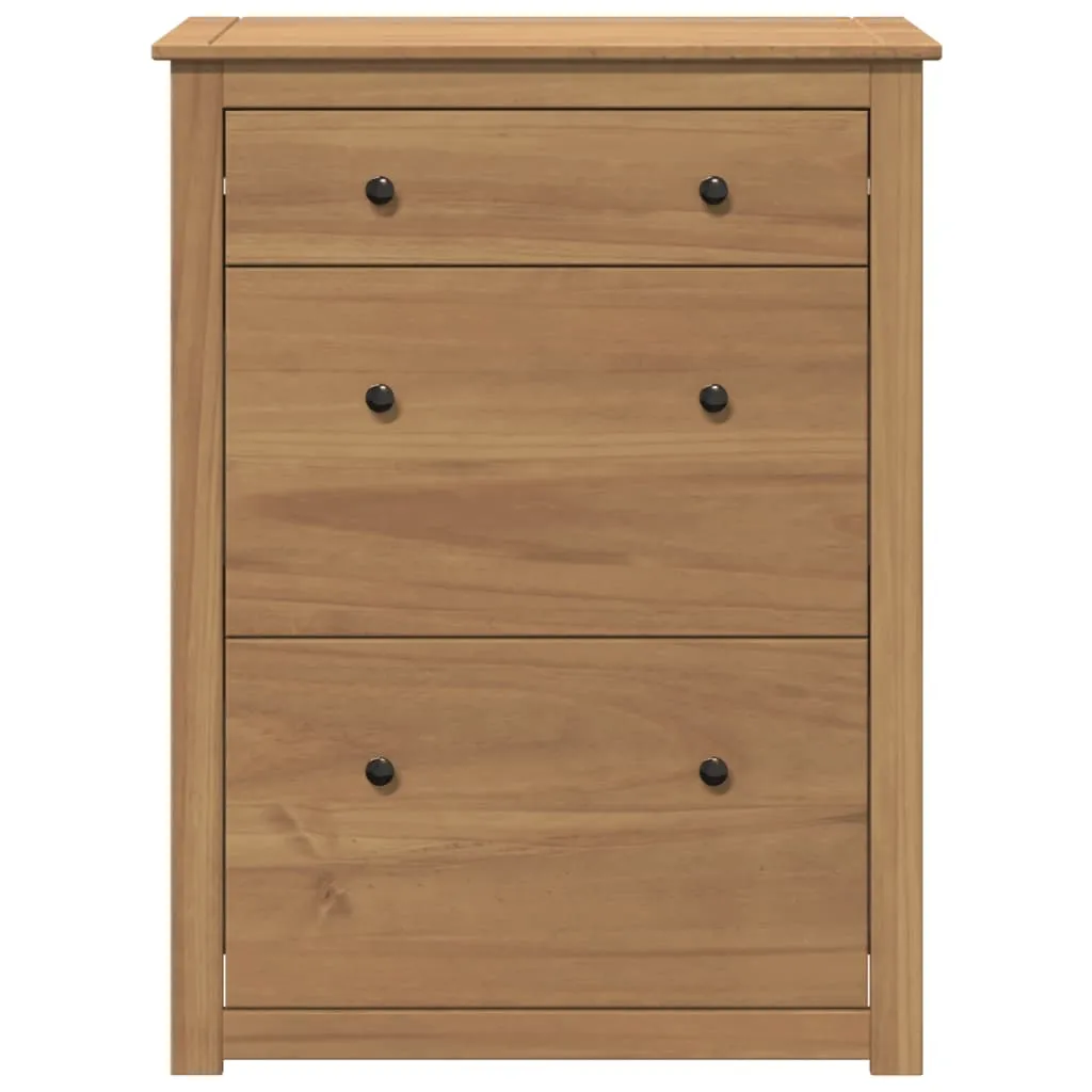 Shoe Cabinet Panama 80x35x105 cm Solid Wood Pine