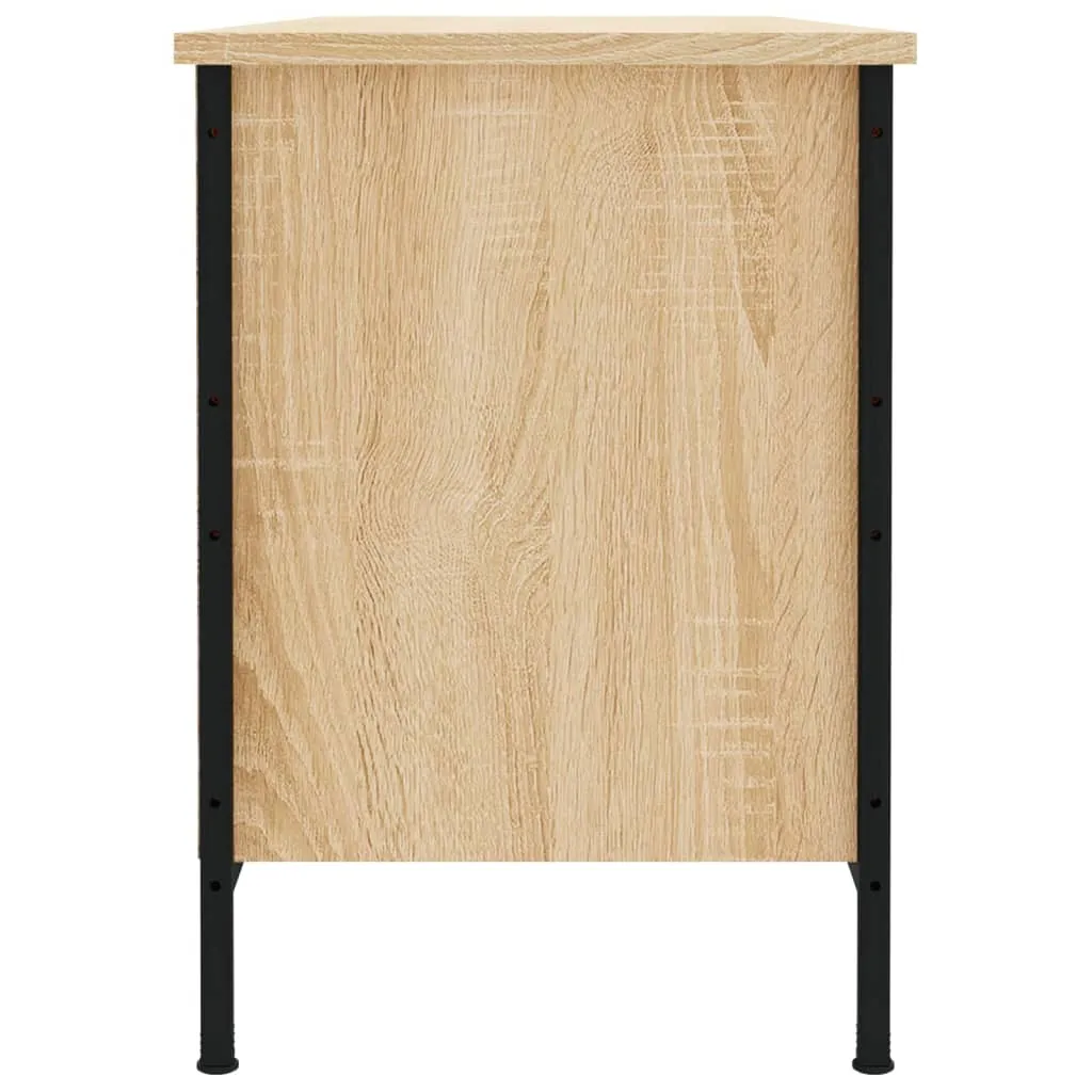 Shoe Cabinet Sonoma Oak 100x35x50 cm Engineered Wood