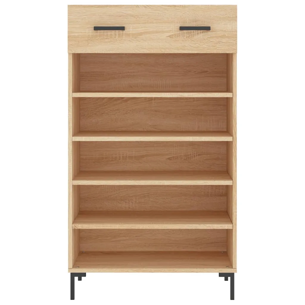 Shoe Cabinet Sonoma Oak 60x35x105 cm Engineered Wood