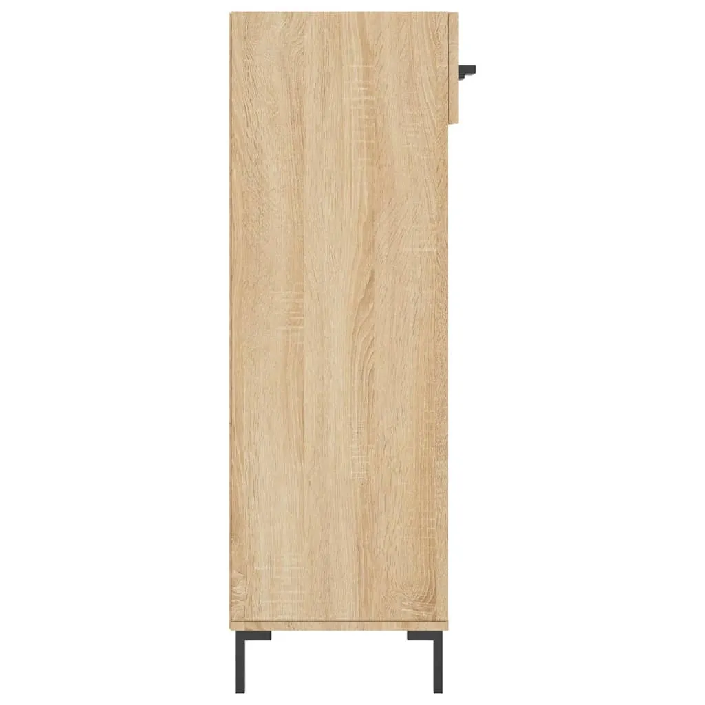 Shoe Cabinet Sonoma Oak 60x35x105 cm Engineered Wood