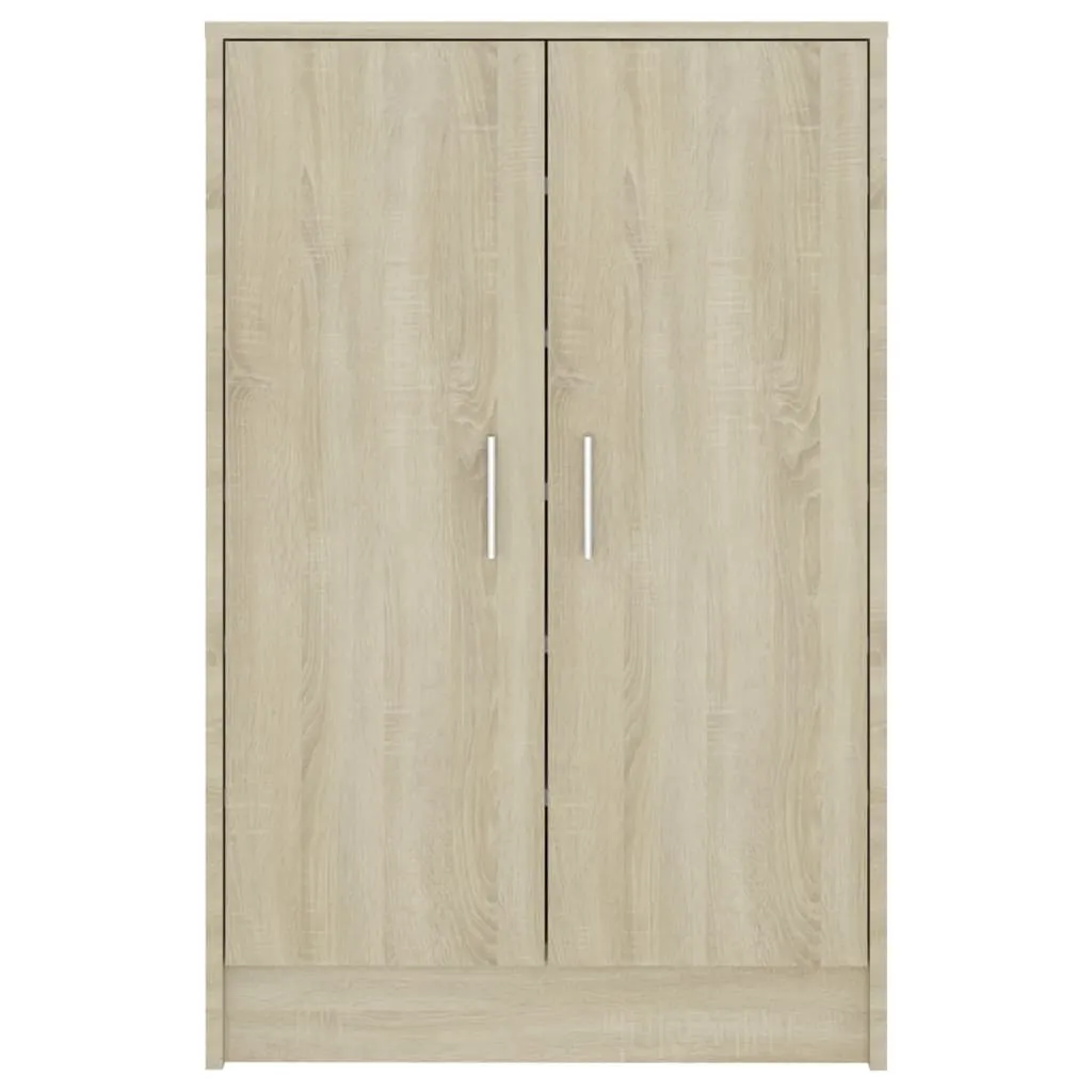 Shoe Cabinet Sonoma Oak 60x35x92 cm Engineered Wood