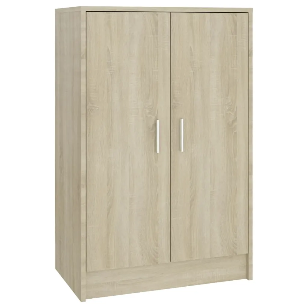 Shoe Cabinet Sonoma Oak 60x35x92 cm Engineered Wood