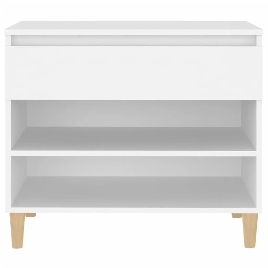 Shoe Cabinet White 70x36x60 cm Engineered Wood