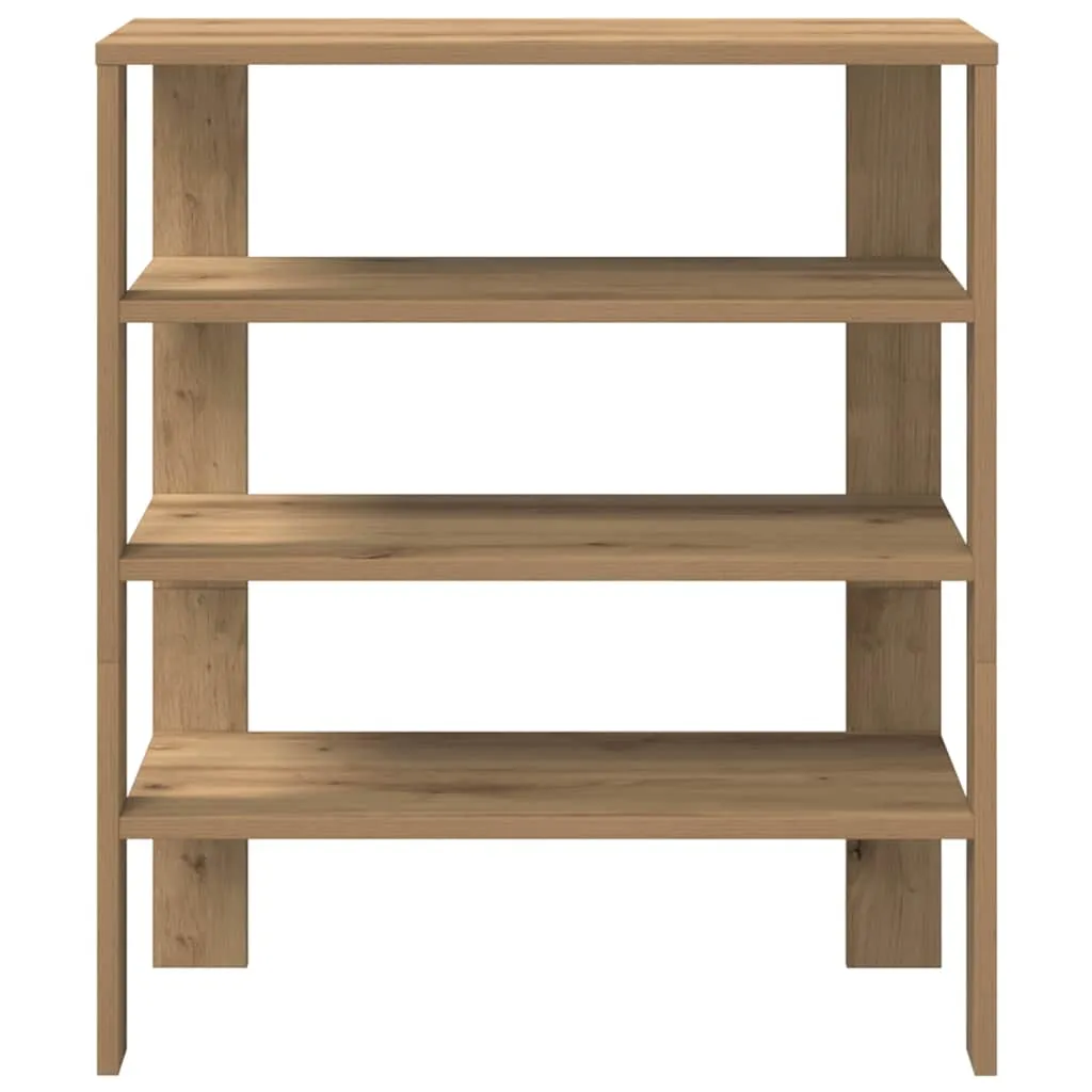 Shoe Rack Artisan Oak 61x32x70 cm Engineered Wood