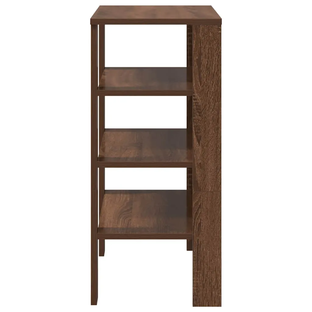 Shoe Rack Brown Oak 61x32x70 cm Engineered Wood