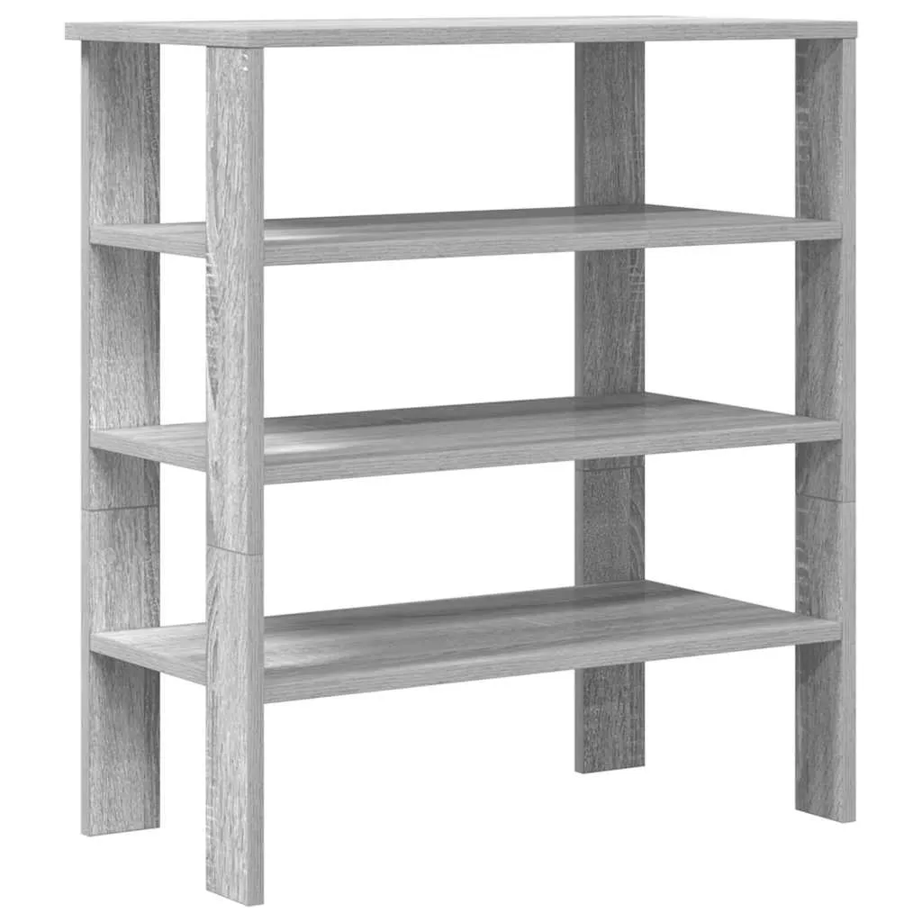 Shoe Rack Grey Sonoma 61x32x70 cm Engineered Wood