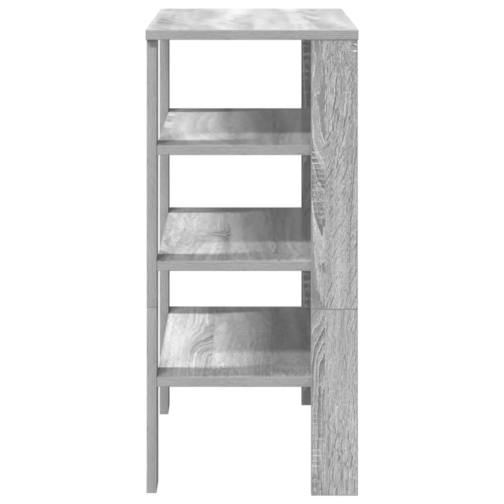 Shoe Rack Grey Sonoma 61x32x70 cm Engineered Wood