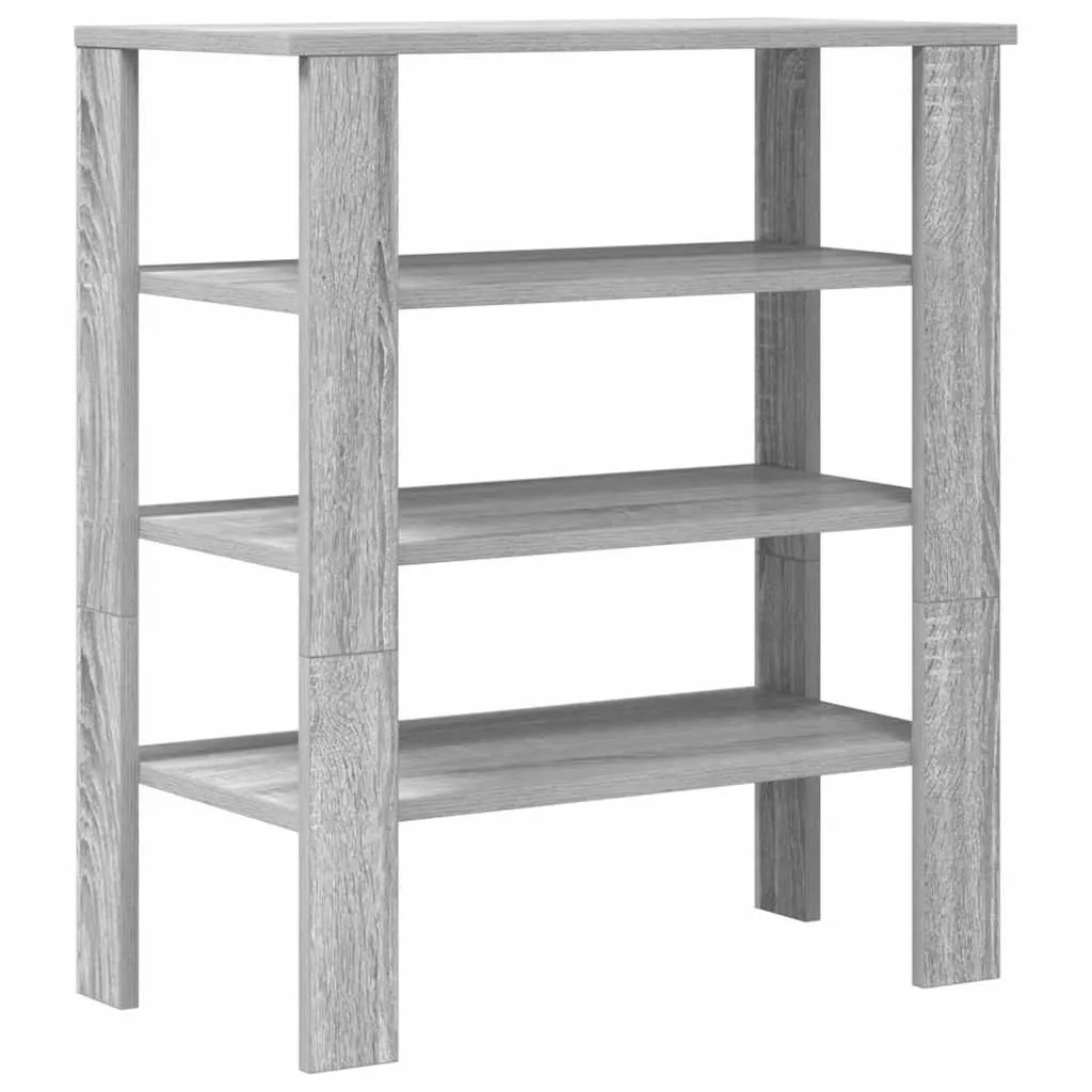 Shoe Rack Grey Sonoma 61x32x70 cm Engineered Wood