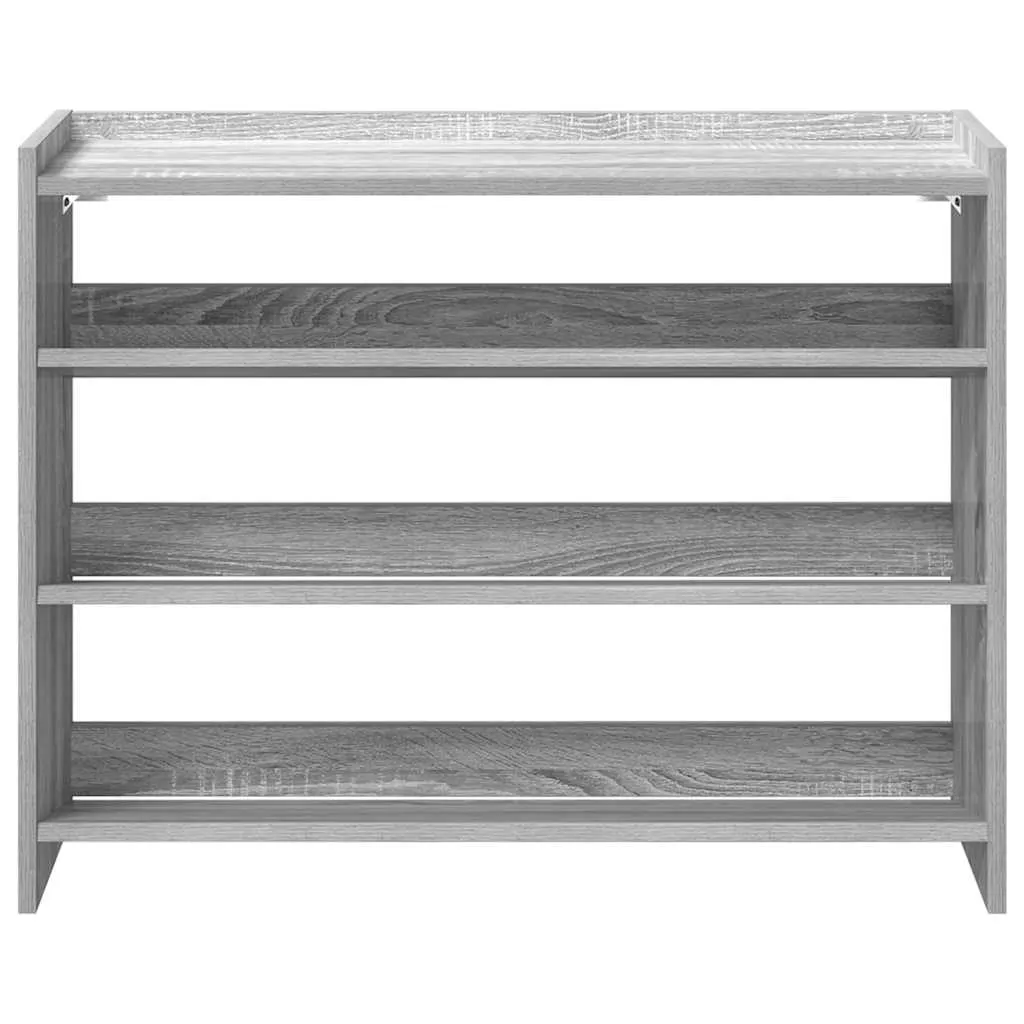 Shoe Rack Grey Sonoma 80x25x61.5 cm Engineered Wood