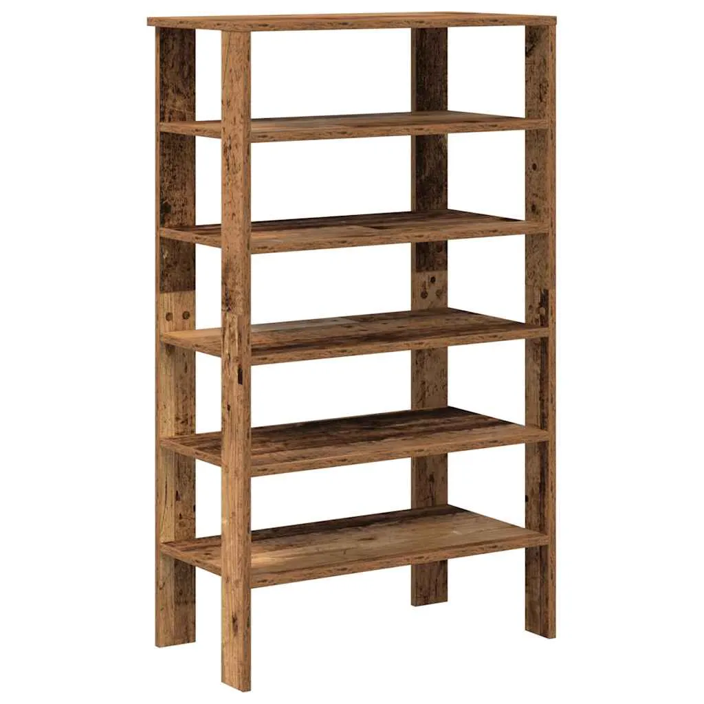 Shoe Rack Old Wood 61x32x105 cm Engineered Wood