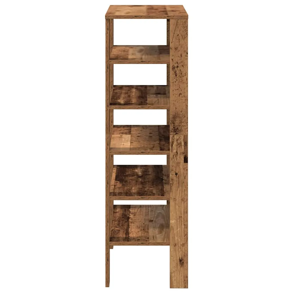 Shoe Rack Old Wood 61x32x105 cm Engineered Wood