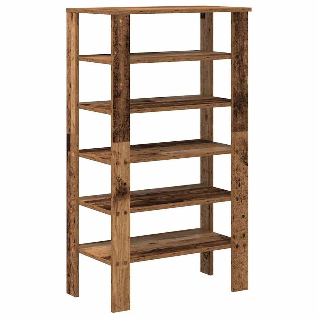 Shoe Rack Old Wood 61x32x105 cm Engineered Wood