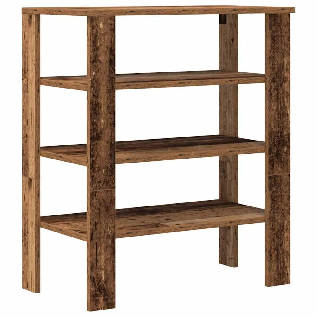 Shoe Rack Old Wood 61x32x70 cm Engineered Wood