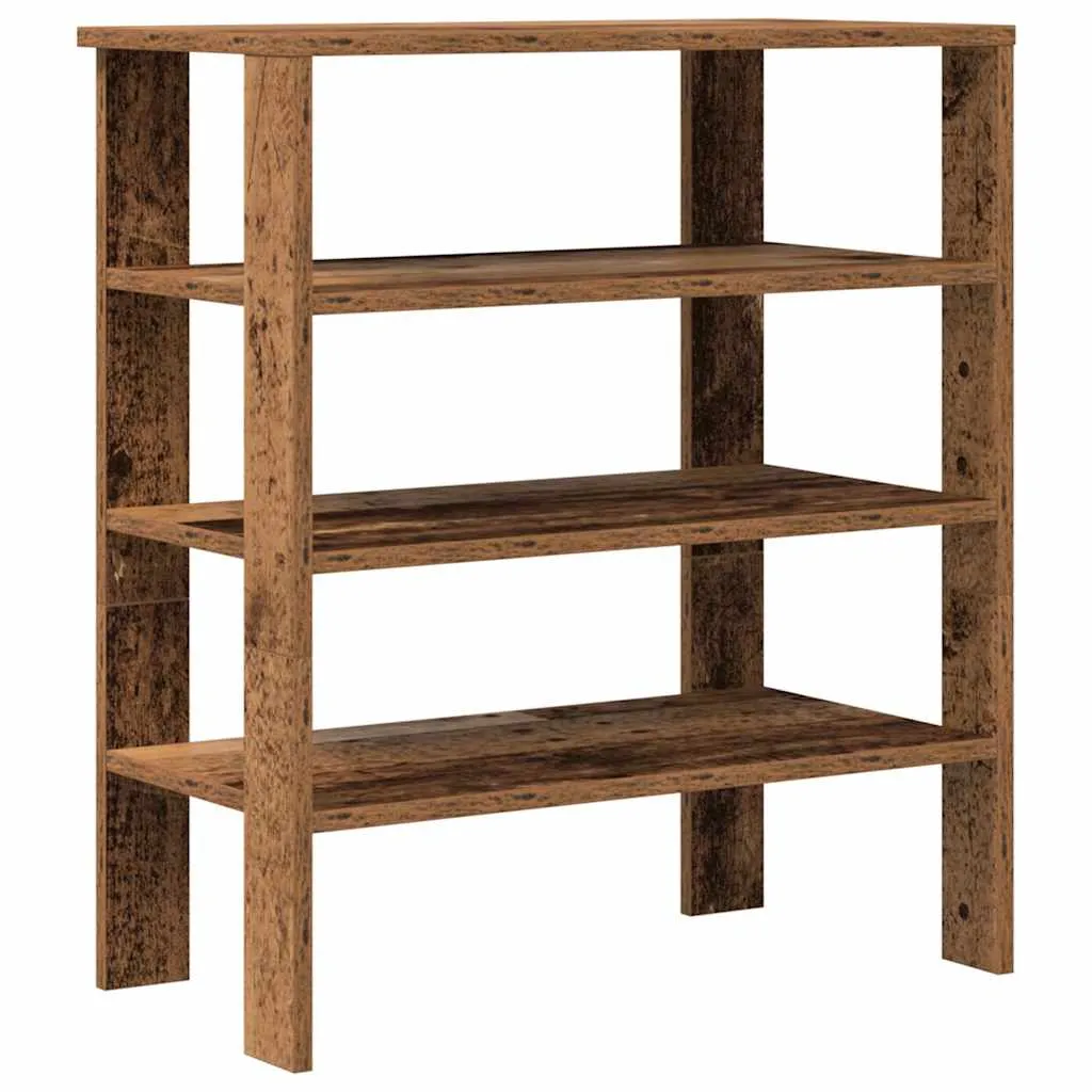 Shoe Rack Old Wood 61x32x70 cm Engineered Wood