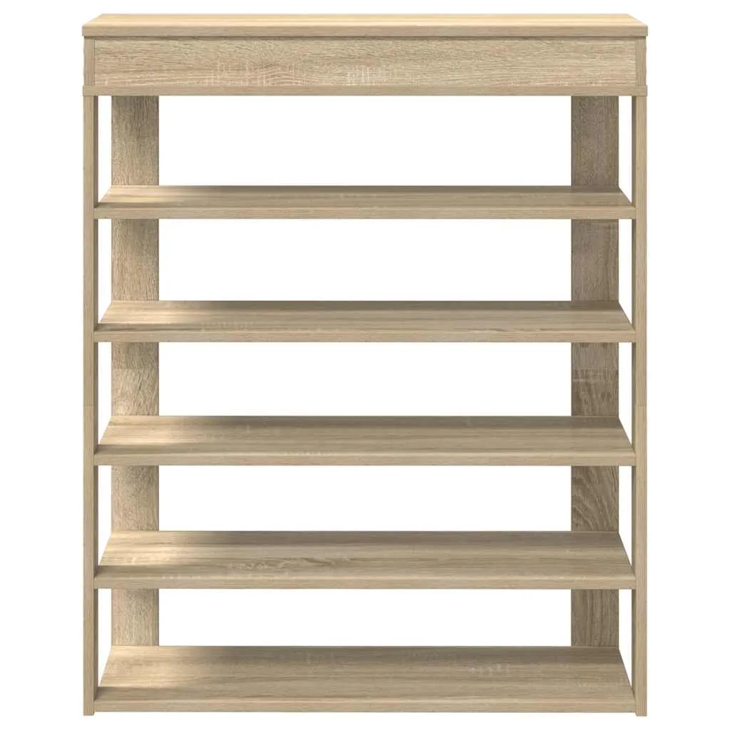 Shoe Rack Sonoma Oak 80x30x98 cm Engineered Wood