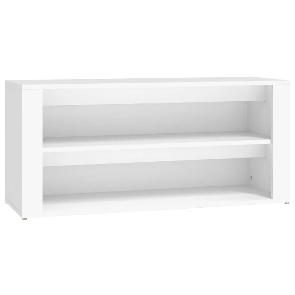 Shoe Rack White 100x35x45 cm Engineered Wood