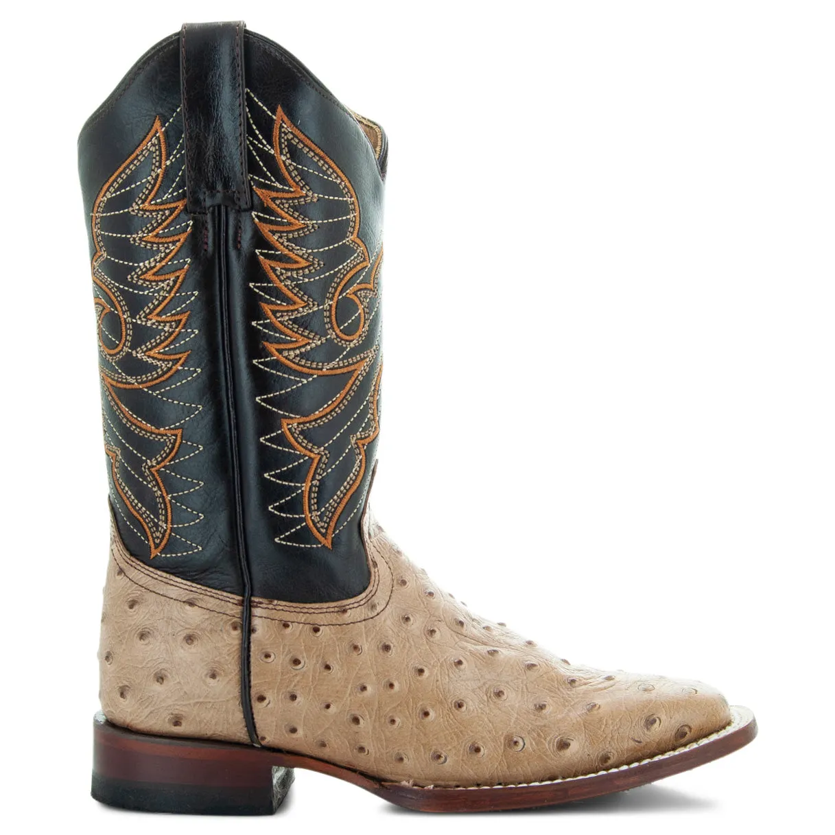 Soto Boots Women's Ostrich Print Cowgirl Boots M8002 Orix