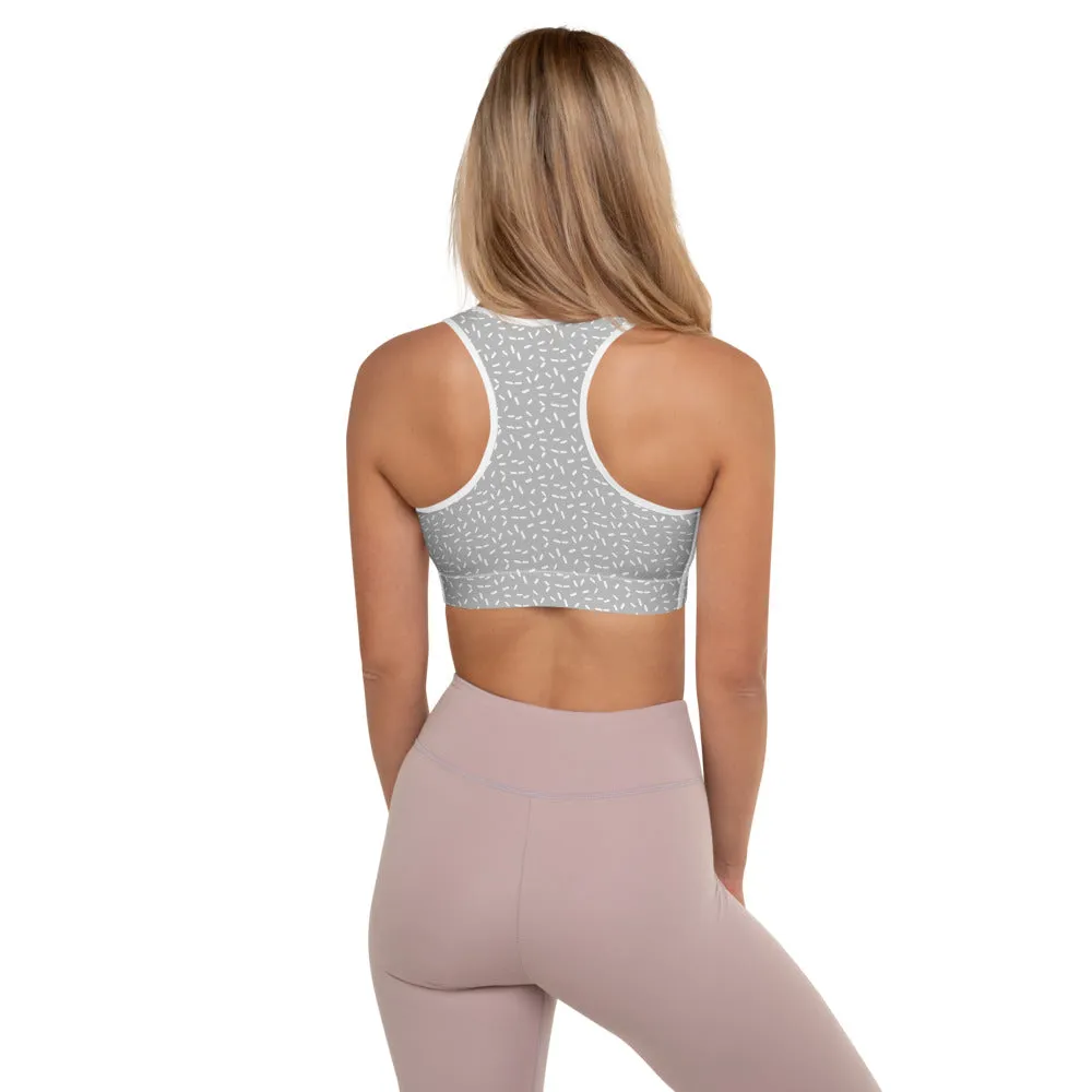 Sports Bra Grey Speckle