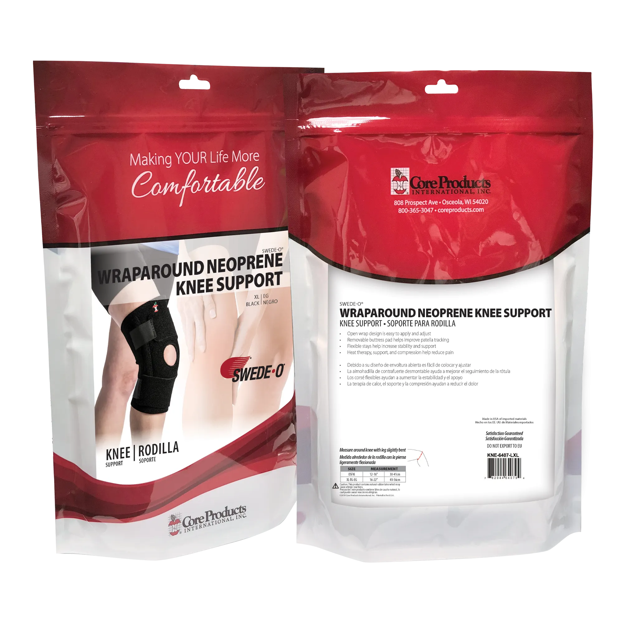 Swede-O Wraparound Neoprene Knee Support