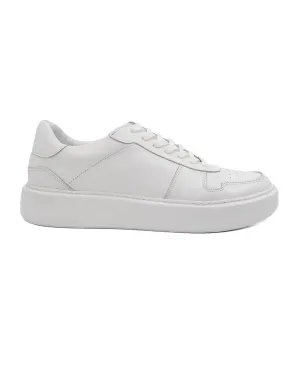 T-Rush White Genuine Leather Sneaker for Men