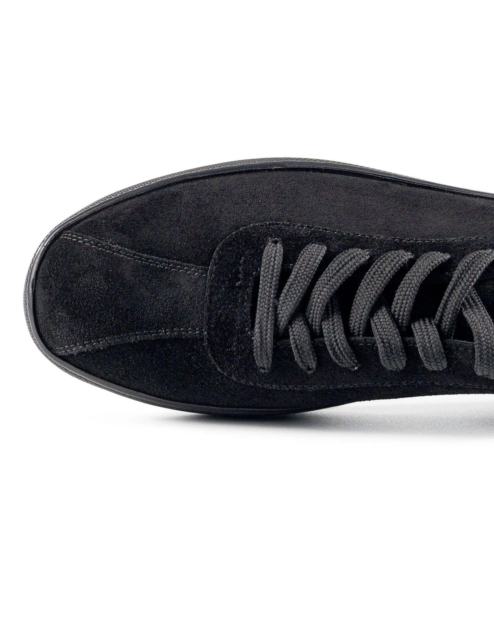 T-Scrambler Black Genuine Suede Leather Men's Sports Sneaker