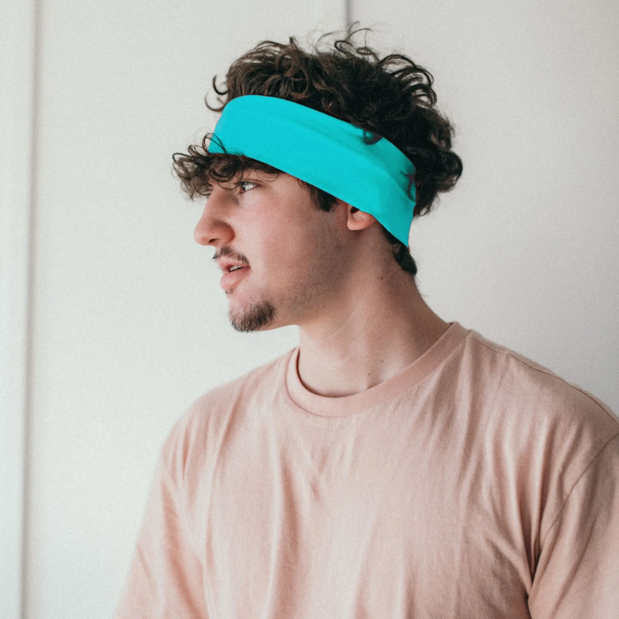 Teal Wide Headbands - 12 Pack