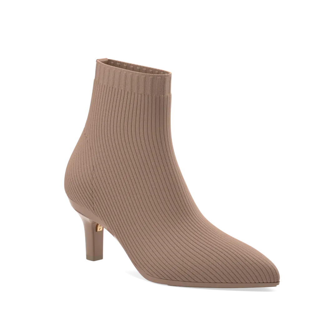 The Bootie - Latte Knit   Stiletto Heel Kit 3 Latte