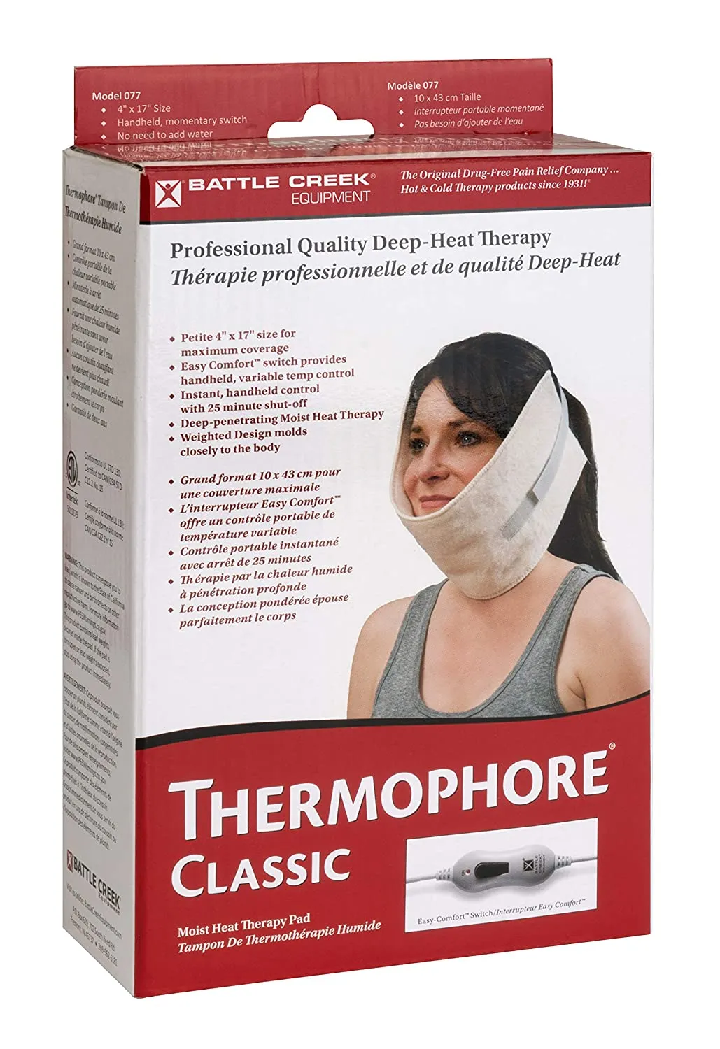 Thermophore Moist Heat Pad Neck (Model 077/277) 4"x17"