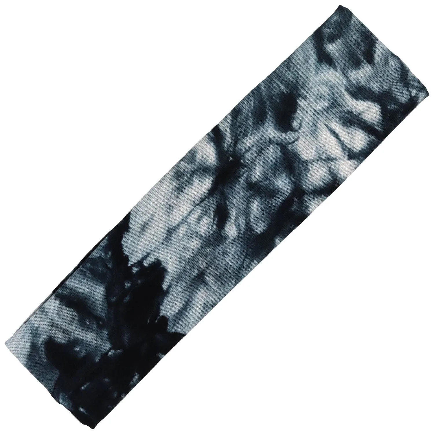 Tie-Dye Black Cotton Headband