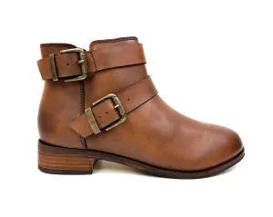 Tillie Tan Stacked Bootie