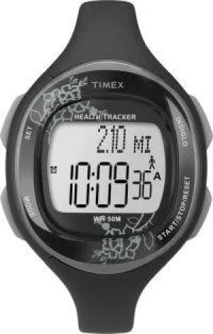 Timex Womens Silicone Health Tracker Midsize Sports Watch