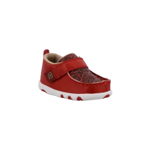 Twisted X kid's Driving Moc Cherry Red Shoe