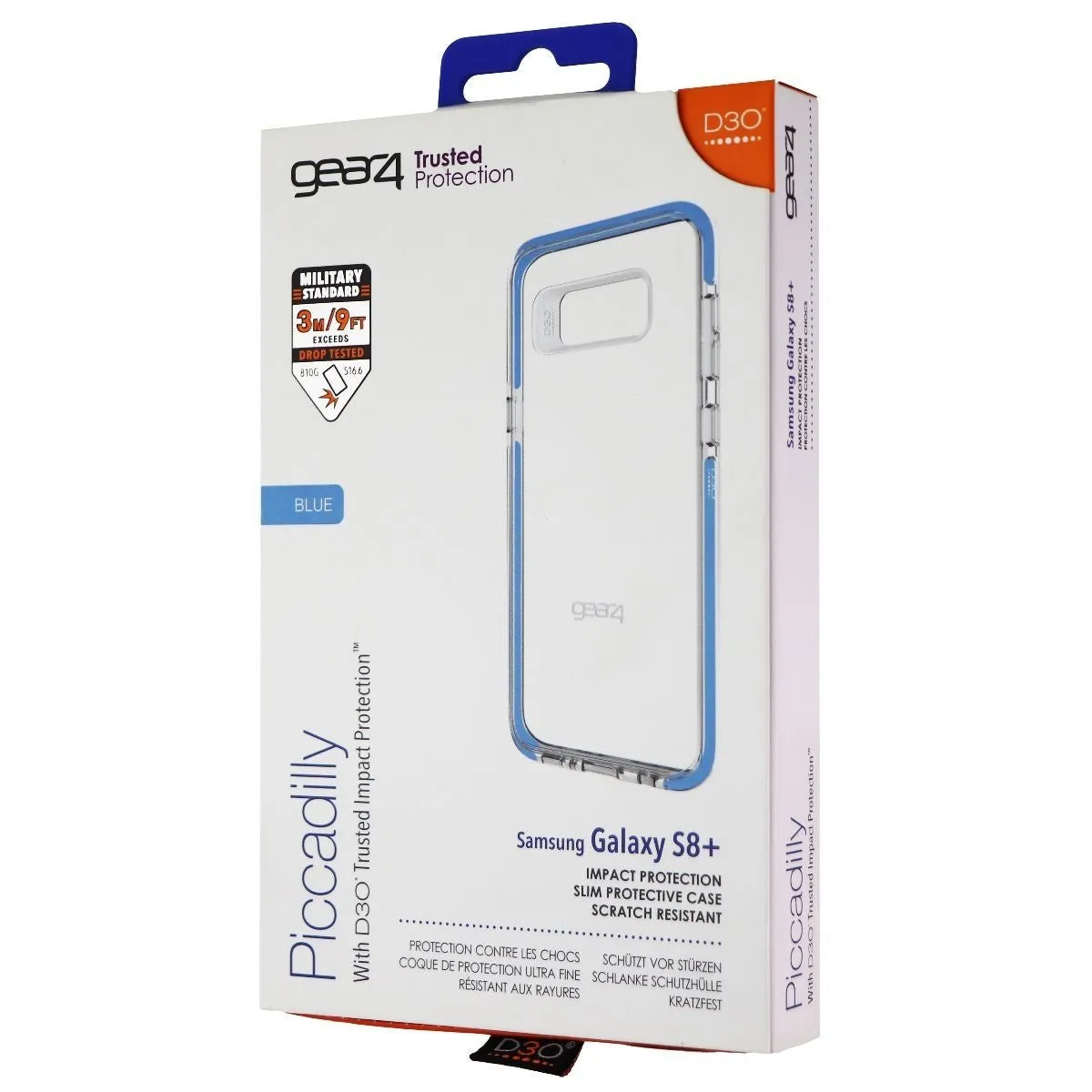 ZAGG (28412) Piccadilly Case for Samsung Galaxy S8  - Coral Blue